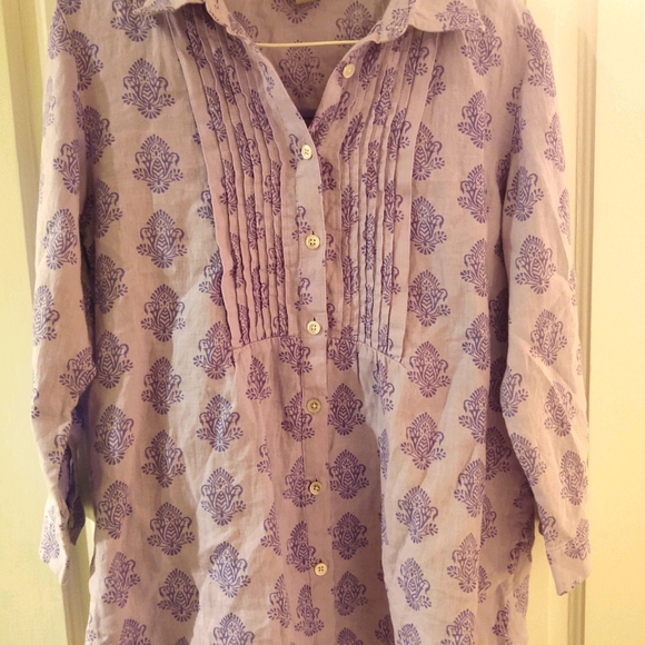 J.Jill Button down with matching tank - Picture 1 of 8